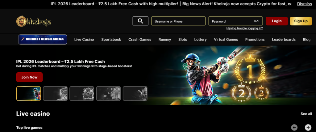 Khelraja Casino Official Page