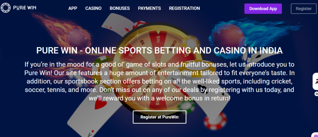 Pure Win Official Betting page