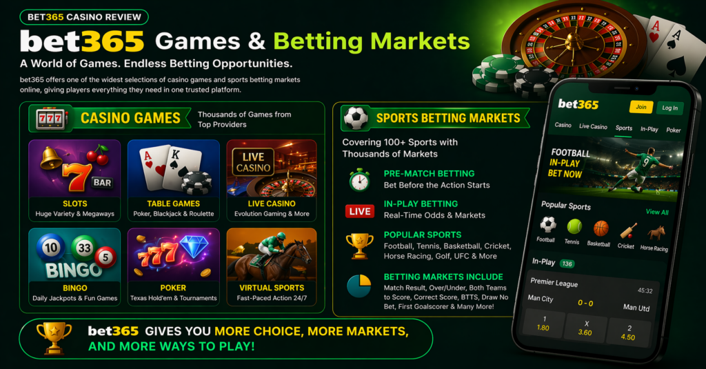 bet365 casino and sports betting review