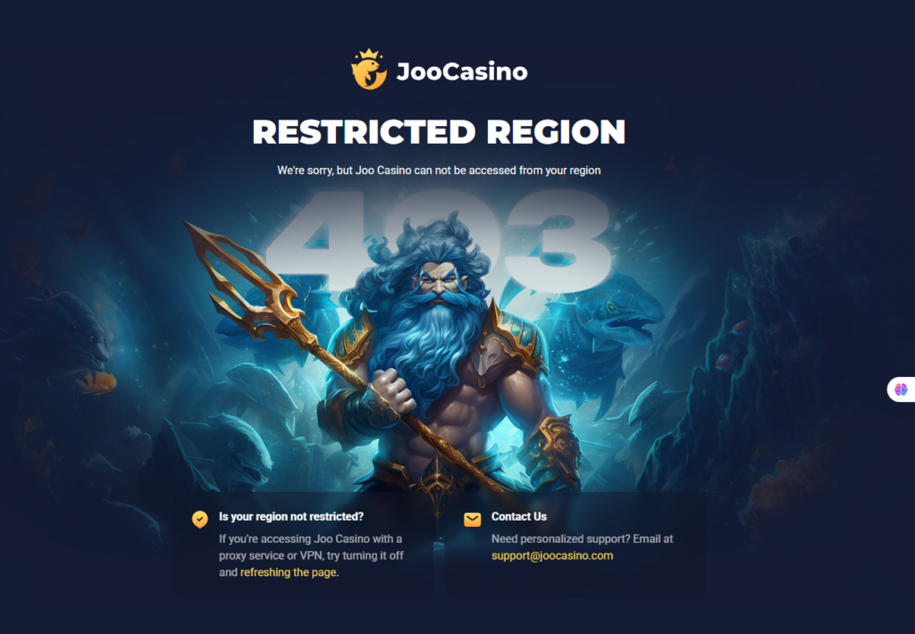 Joocasino Review- Home Page